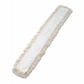 Pinpoint 60 W x 5 D in. Industrial Dust Mop Head - Hygrade Cotton - White PI3197864